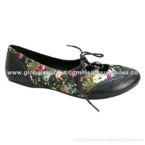 Women's Casual Shoes with PU/Fabric Upper/Various Colors/Designs, Customized Designs are Accepted